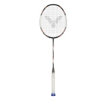 Victor Badmintonschläger Auraspeed 100X TD (kopflastig/steif) schwarz/orange - unbesaitet -
